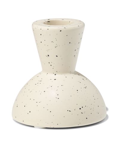 bougeoir 7,8x7,7 cm c&eacute;ramique r&eacute;tro mouchet&eacute; - 13325028 - HEMA