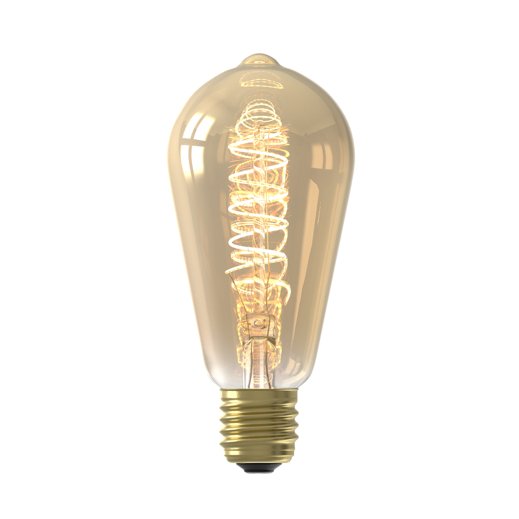 ampoule led edison dorée E27 4W 200lm spirale - 20070072 - HEMA