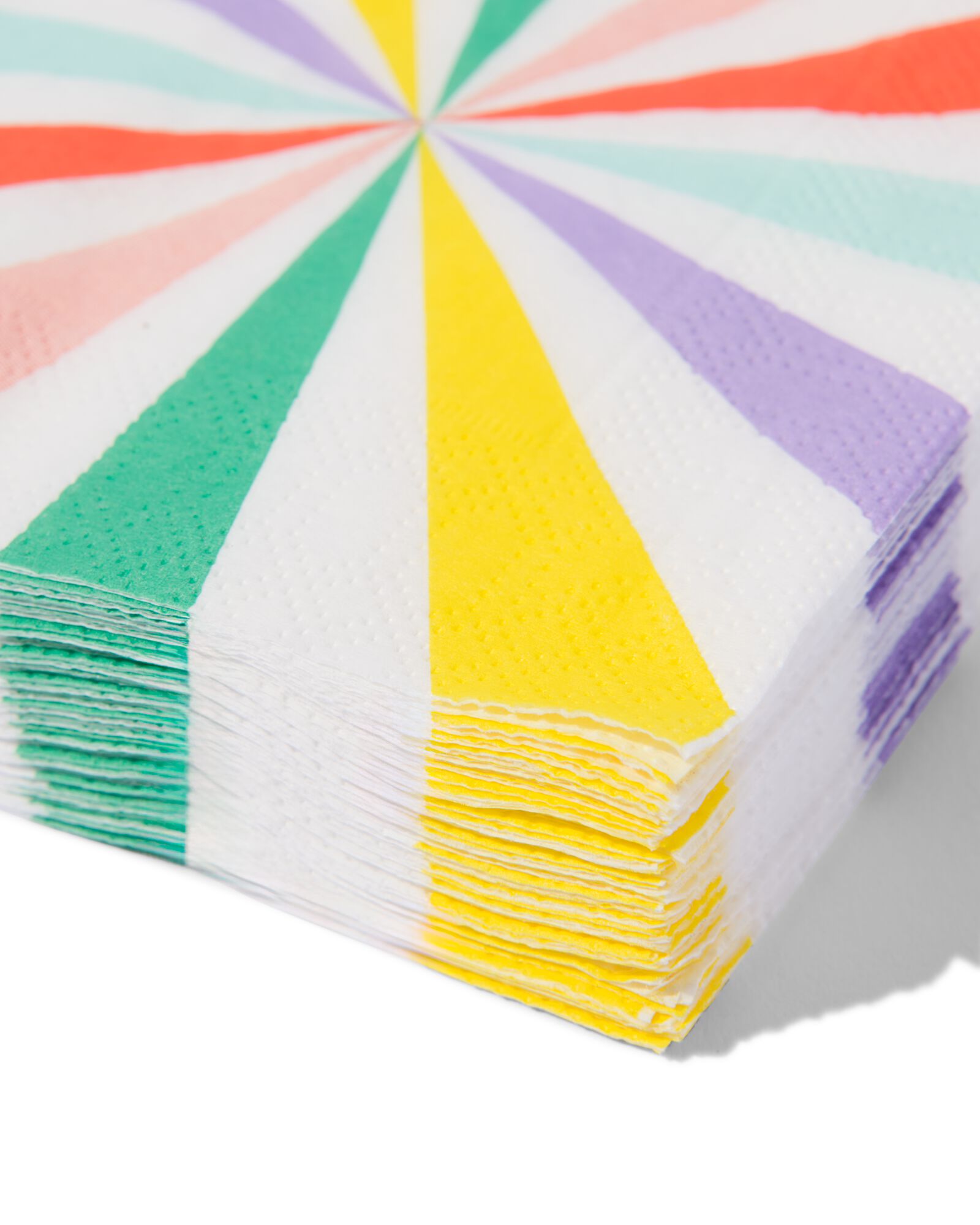 serviettes multicolores 24 x 24 cm lot de 20 - 14250193 - HEMA
