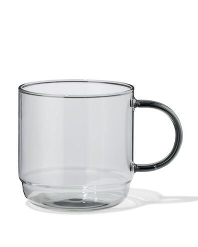 mug &agrave; cappuccino 440 ml verre borosilicate empilable - 80660352 - HEMA