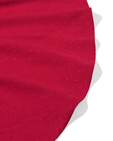 tafelkleed ⌀170cm jacquard stippen rood - 5300142 - HEMA