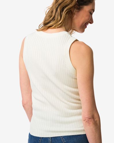 Damentop Frida, gerippt wei&szlig; wei&szlig; - 36304350WHITE - HEMA