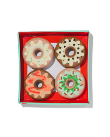 4 donuts Ø7cm bois - 15130155 - HEMA