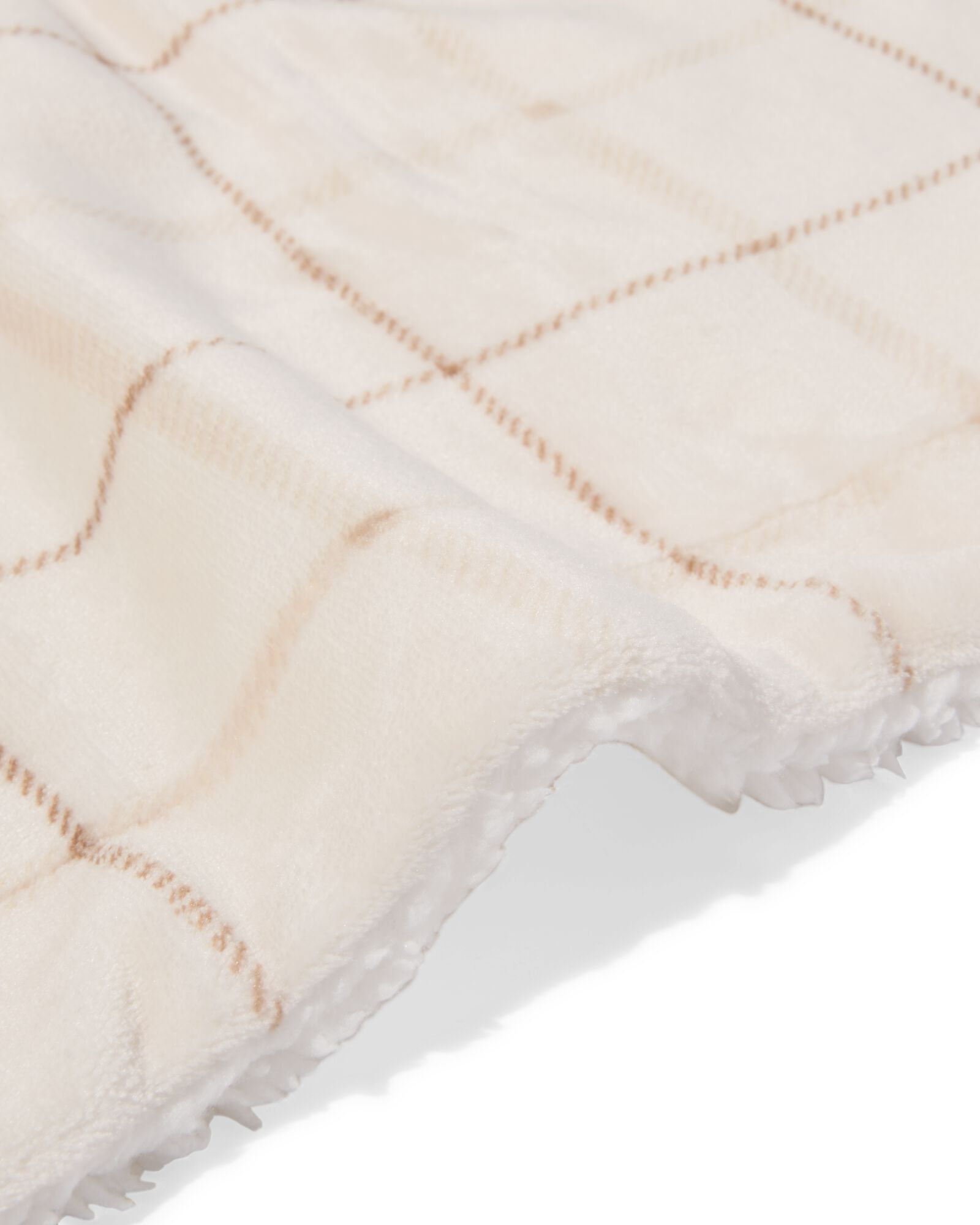 plaid 130x150cm sherpa naturel - 7325199 - HEMA
