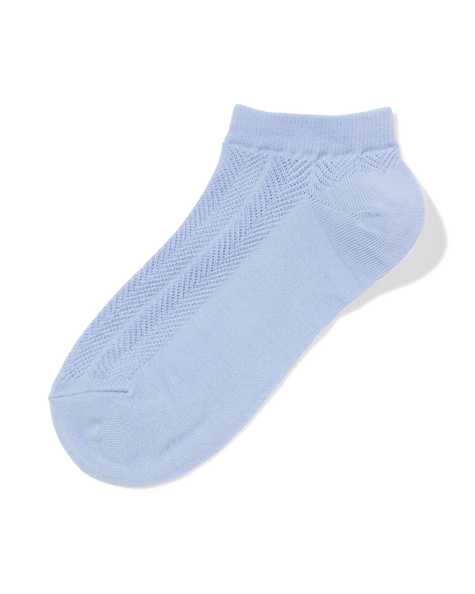 socquettes structure femme bleu clair - 4280535LIGHTBLUE - HEMA