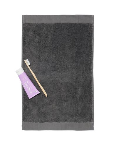 G&auml;stehandtuch &ndash; 33 x 50 cm &ndash; extraweiche Hotelqualit&auml;t &ndash; dunkelgrau dunkelgrau G&auml;stehandtuch - 5220035 - HEMA
