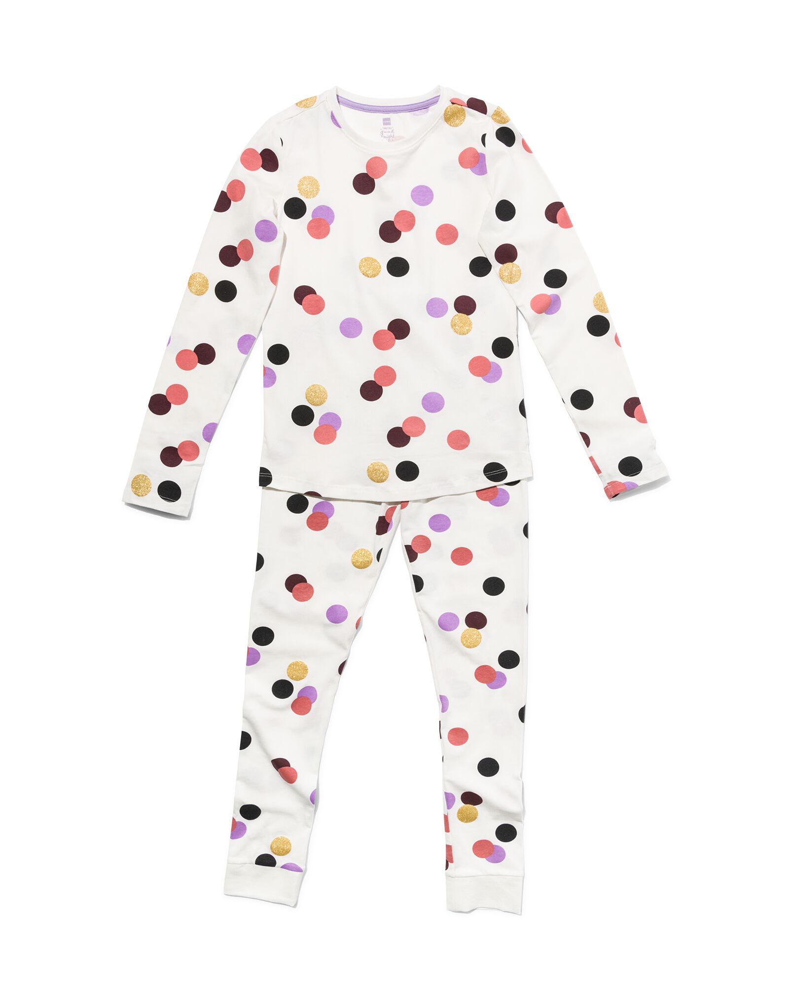 pyjama enfant confetti blanc cassé 122/128 - 23054205 - HEMA