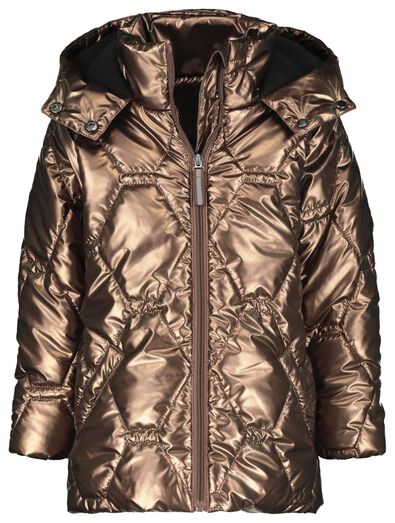 manteau enfant matelassé métallisé marron - 1000020514 - HEMA