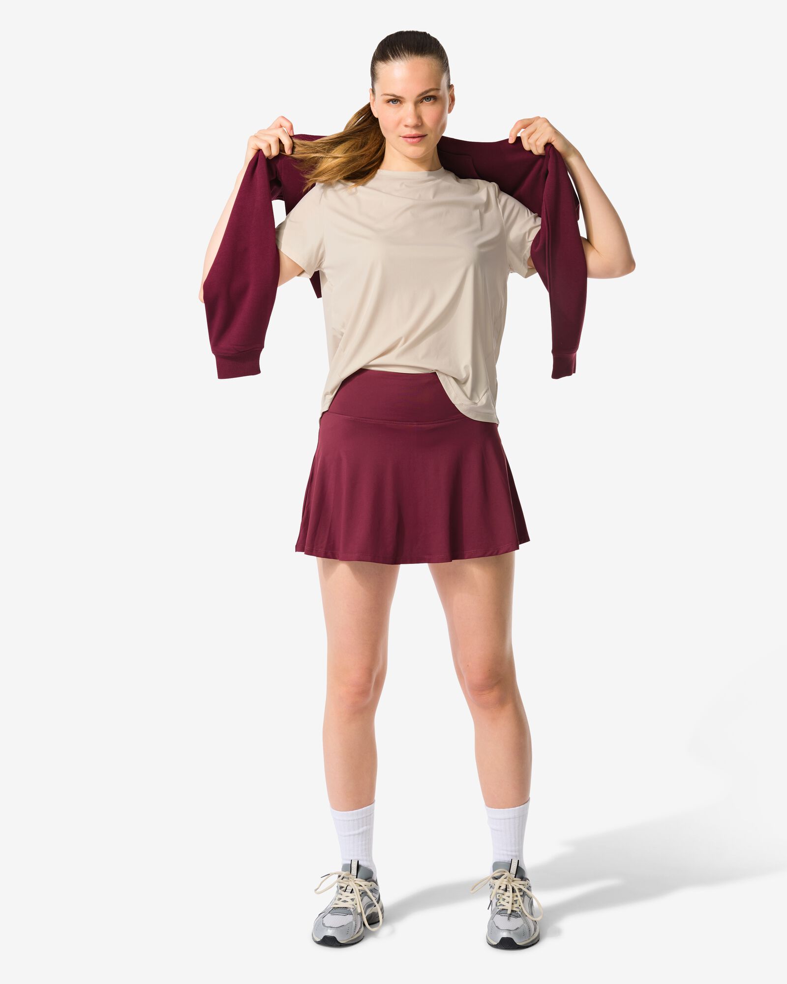 Damen-Sportrock dunkelrot dunkelrot - 36040416DARKRED - HEMA