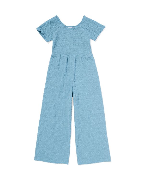kinderjumpsuit blauw blauw - 30861900BLUE - HEMA