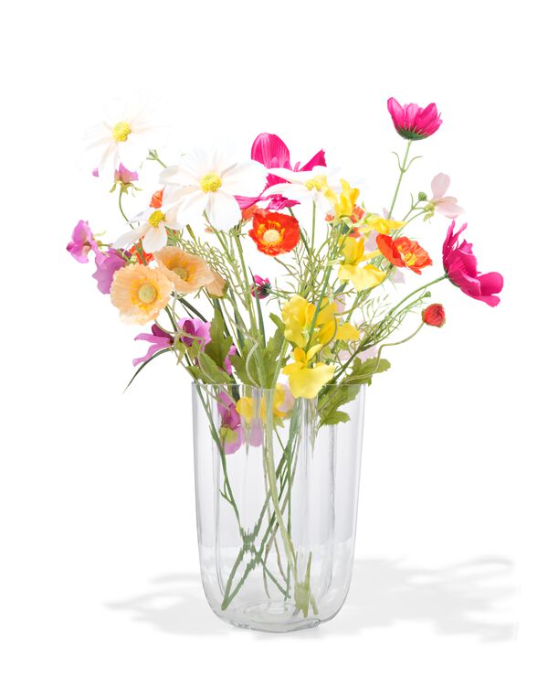 vaas 27cm glas transparant - 13325093 - HEMA