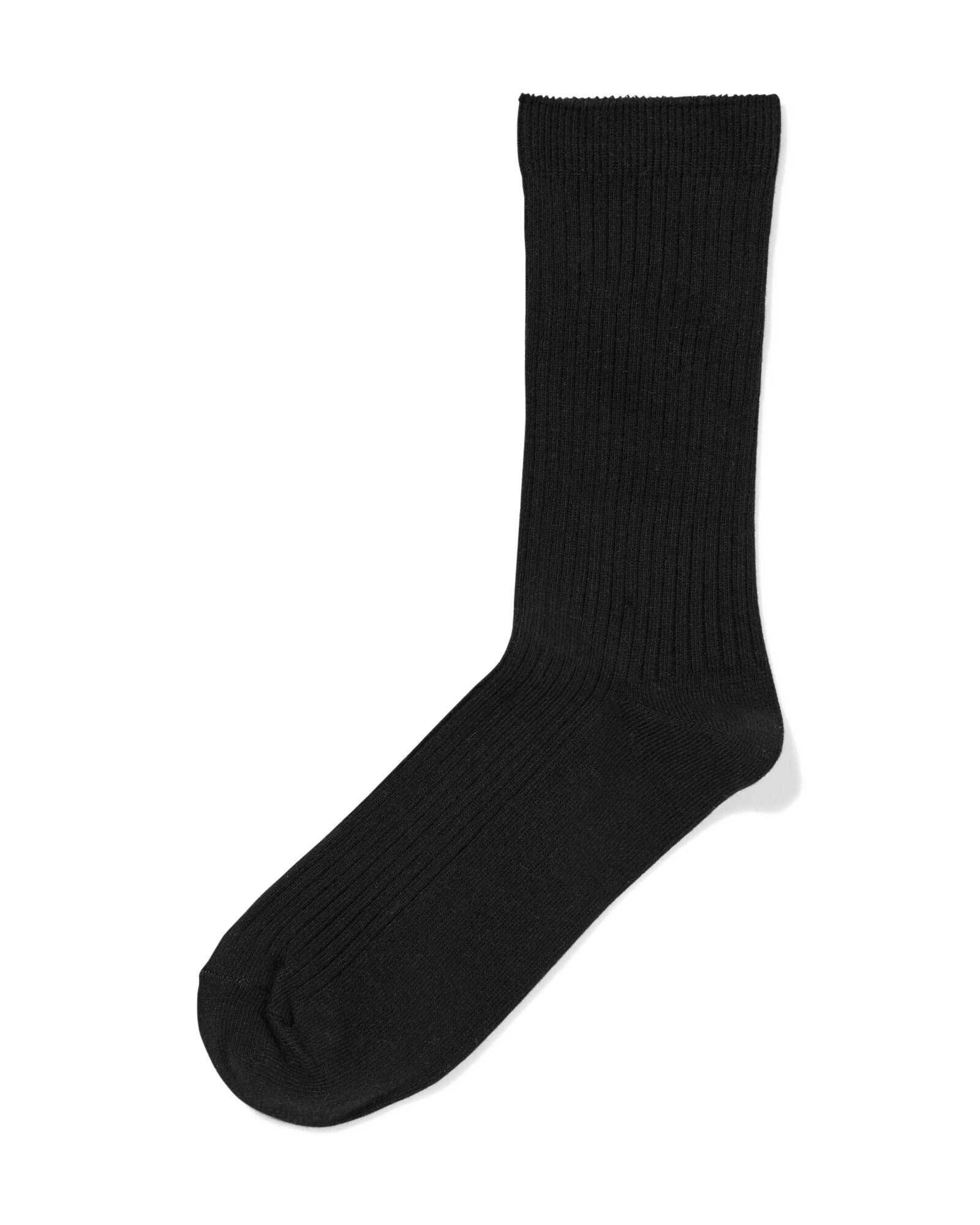 chaussettes c&ocirc;tel&eacute;es femme noir noir - 4290445BLACK - HEMA