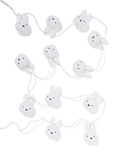 guirlande lumineuse Miffy 2,8 m avec 12 têtes blanc chaud pour l'intérieur - 60410305 - HEMA