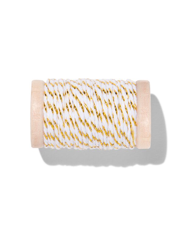 fil de coton blanc avec or 15m - 25300529 - HEMA