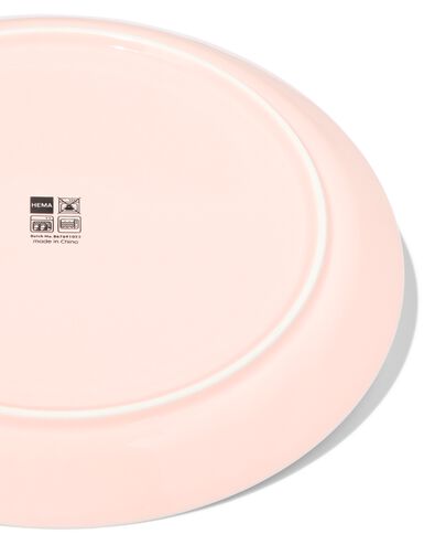 Frühstücksteller, Ø 21 cm, Kombigeschirr, New Bone China, rosa - 9650026 - HEMA