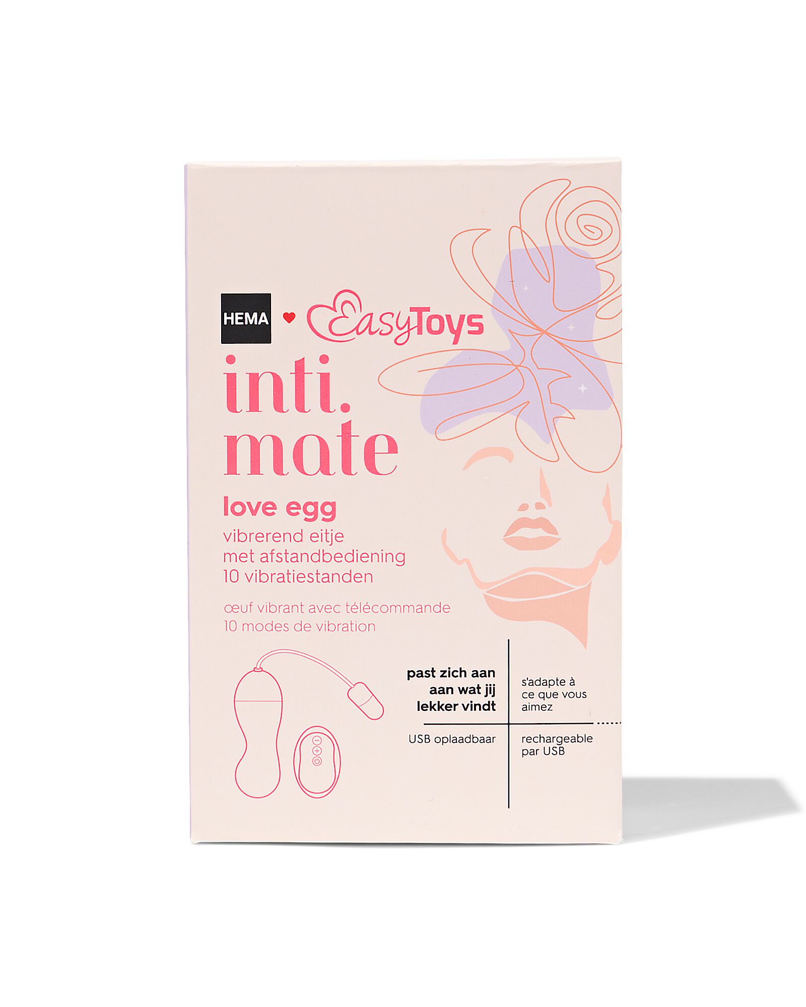 oeuf vibrant avec t&eacute;l&eacute;commande - 12010003 - HEMA