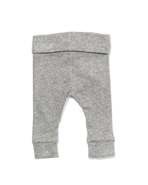 pantalon bambou stretch pour nouveau-né-prématuré gris chiné gris chiné - 1000013403 - HEMA