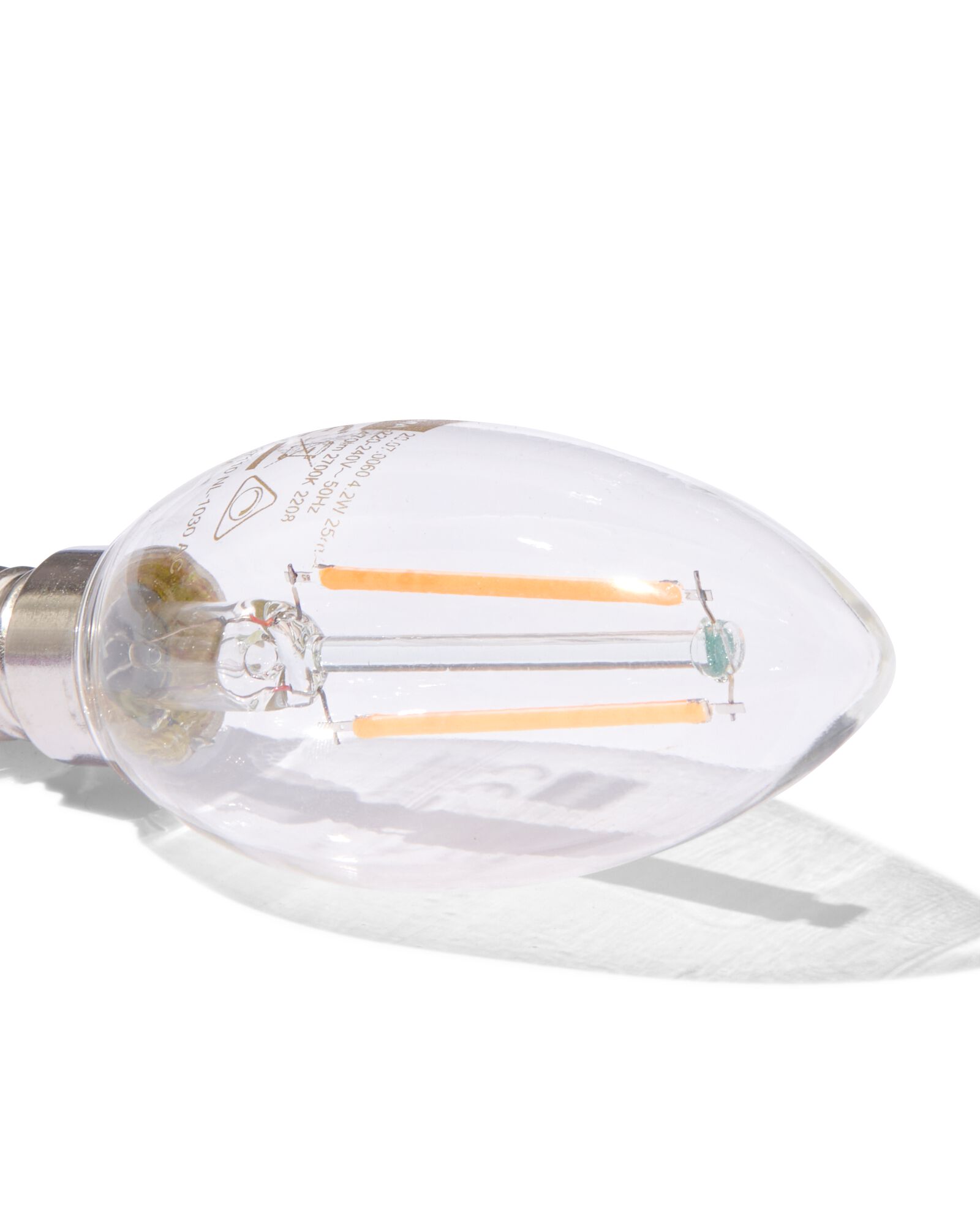 ampoule flamme LED transparente E14 2,9W 470 lm intensit&eacute; variable  - 20000054 - HEMA