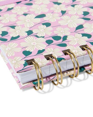 carnet A6 lign&eacute; avec fleurs - 14100216 - HEMA