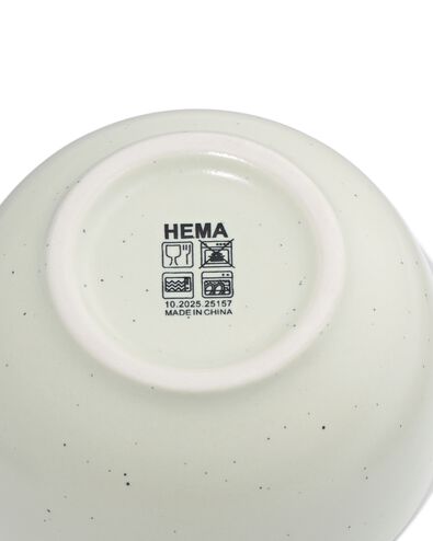 bol ⌀7cm fa&iuml;ence mouchet&eacute;e verte - 9650407 - HEMA