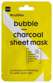 masque en tissu bubble charbon de bois - 17860232 - HEMA