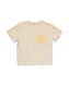 t-shirt enfant tissu éponge jaune 122/128 - 30782684 - HEMA