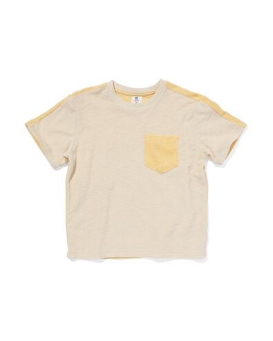 kinder t-shirt badstof  geel 98/104 - 30782682 - HEMA