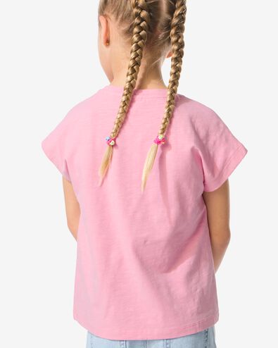 Kinder-T-Shirt Jersey, mit Getr&auml;nken rosa rosa - 30843123PINK - HEMA