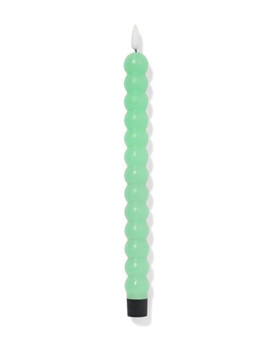 Bougie d'int&eacute;rieur LED &Oslash;2.5x29cm boule verte - 13550113 - HEMA