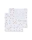 2er-Pack Stoffservietten, Baumwolle, 47 x 47 cm, weiß mit Punkten - 5300303 - HEMA