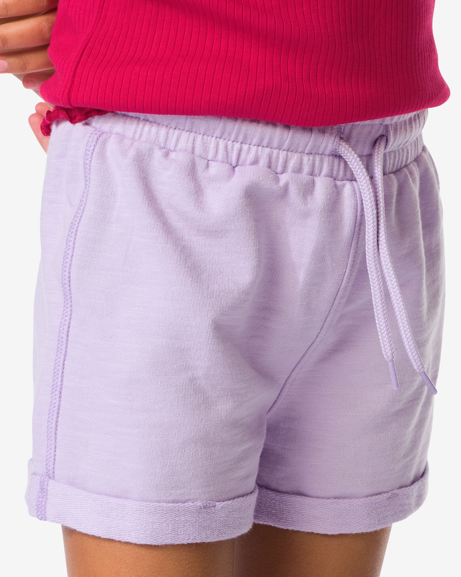kinder sweatshort comfy fit lila lila - 30846334LILAC - HEMA