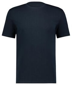 heren t-shirt regular fit o-hals donkerblauw donkerblauw - 1000027599 - HEMA