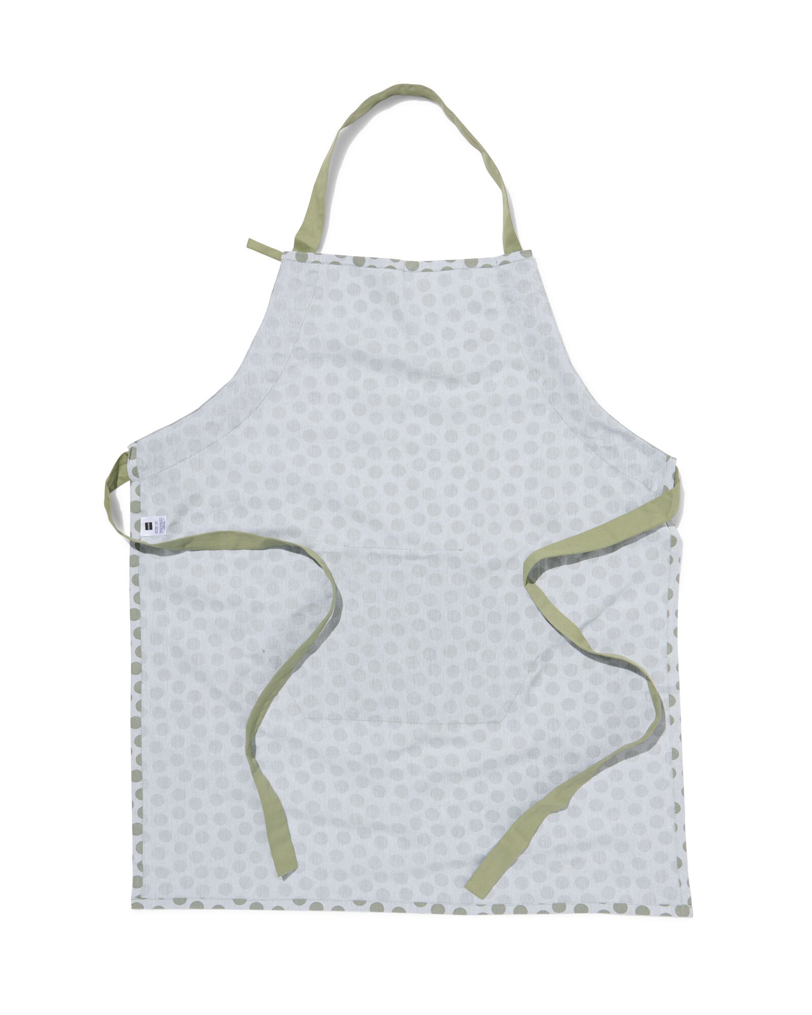 tablier de cuisine &agrave; pois chambray coton - 5400142 - HEMA