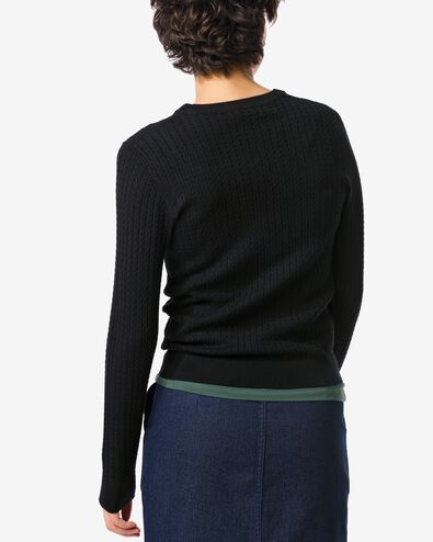damestrui Livia kabel zwart - 36205370BLACK - HEMA