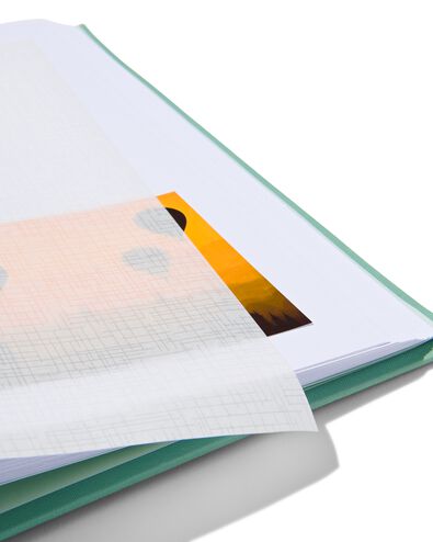 fotoboek 32.5x29 linnen groen - 14650202 - HEMA