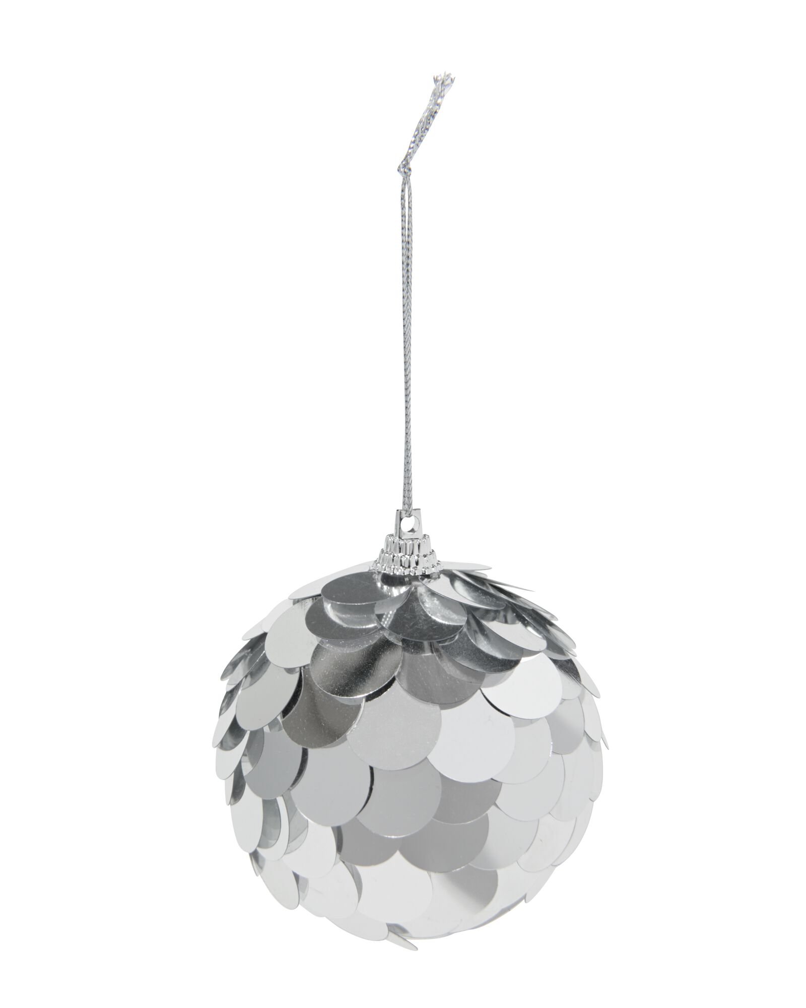 boule de Noël argentée à paillettes - 25110182 - HEMA
