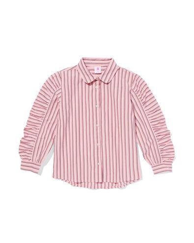 Kinderbluse gestreift rosa rosa - 30837007PINK - HEMA