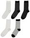 5er-Pack Damen-Socken weiß weiß - 1000017664 - HEMA