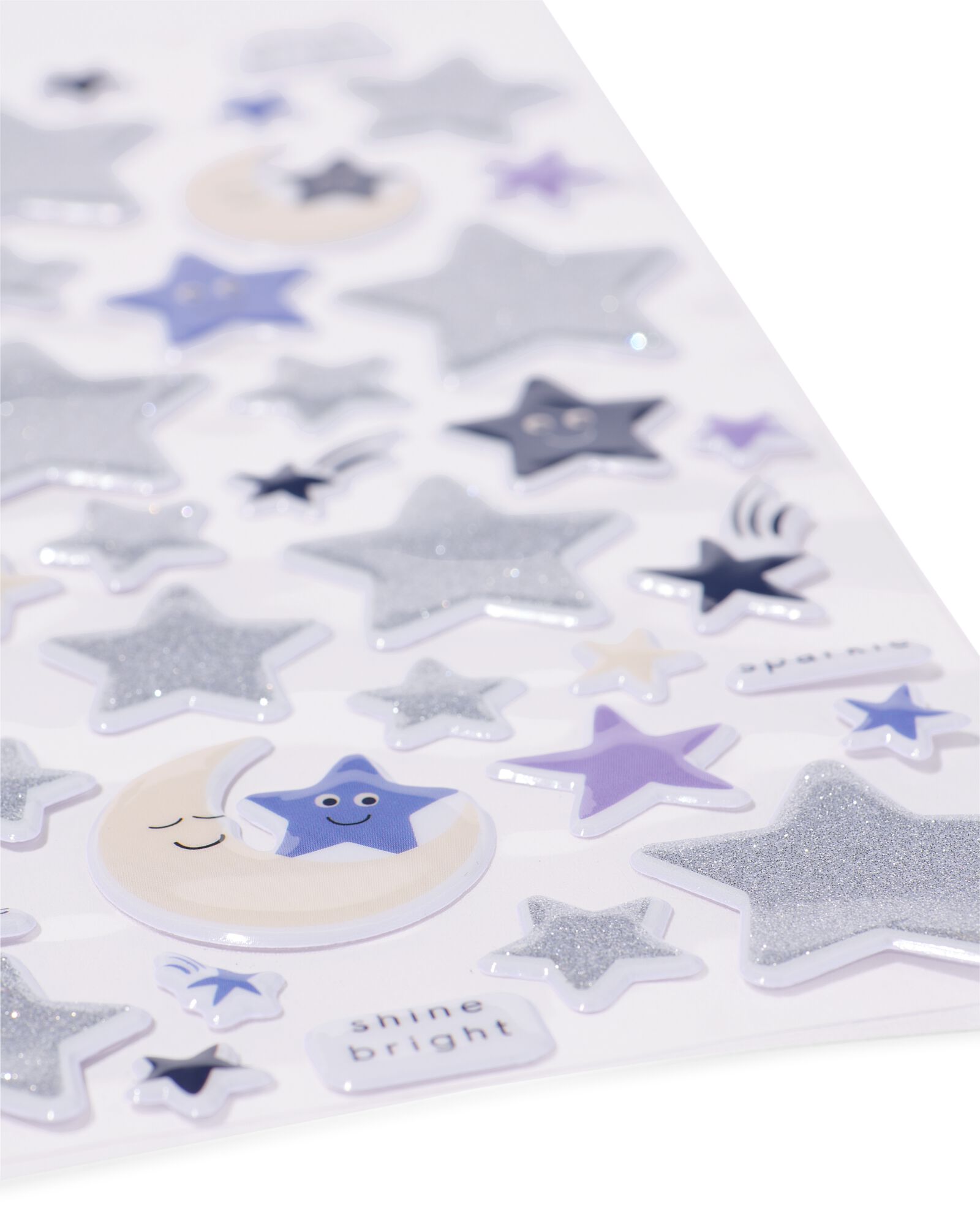 stickervellen 23x11cm sterren - 3 stuks   - 14100381 - HEMA