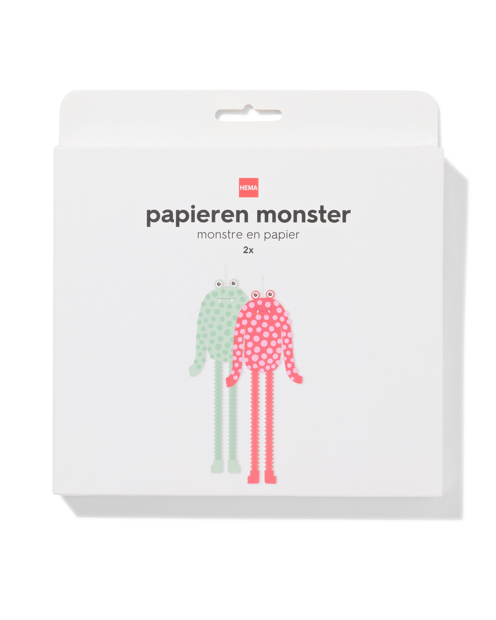 d&eacute;coration en papier alv&eacute;ol&eacute; monstre 18x48cm - 2 pi&egrave;ces - 14250382 - HEMA