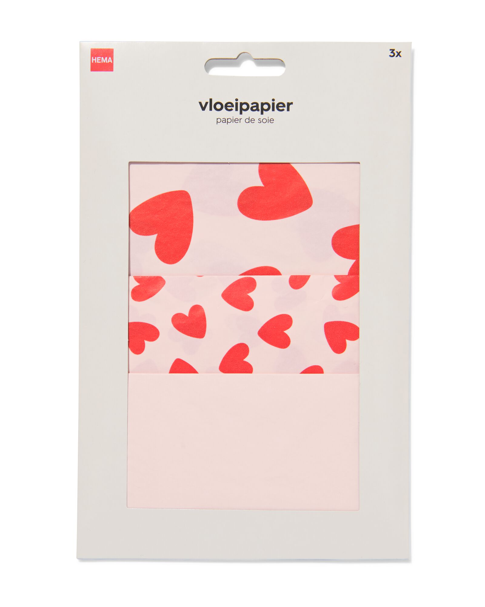 Seidenpapier 14 cm, Herzen - HEMA