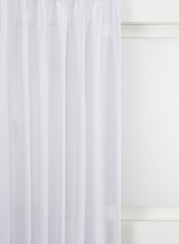 tissu pour rideaux purmerend blanc blanc - 1000015784 - HEMA