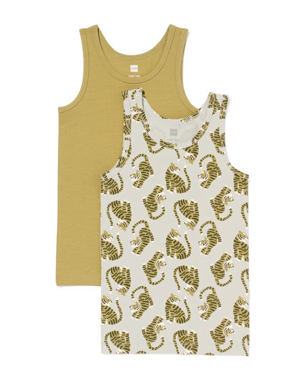 kinderhemden tijger - 2 stuks lichtblauw lichtblauw - 19201660LIGHTBLUE - HEMA