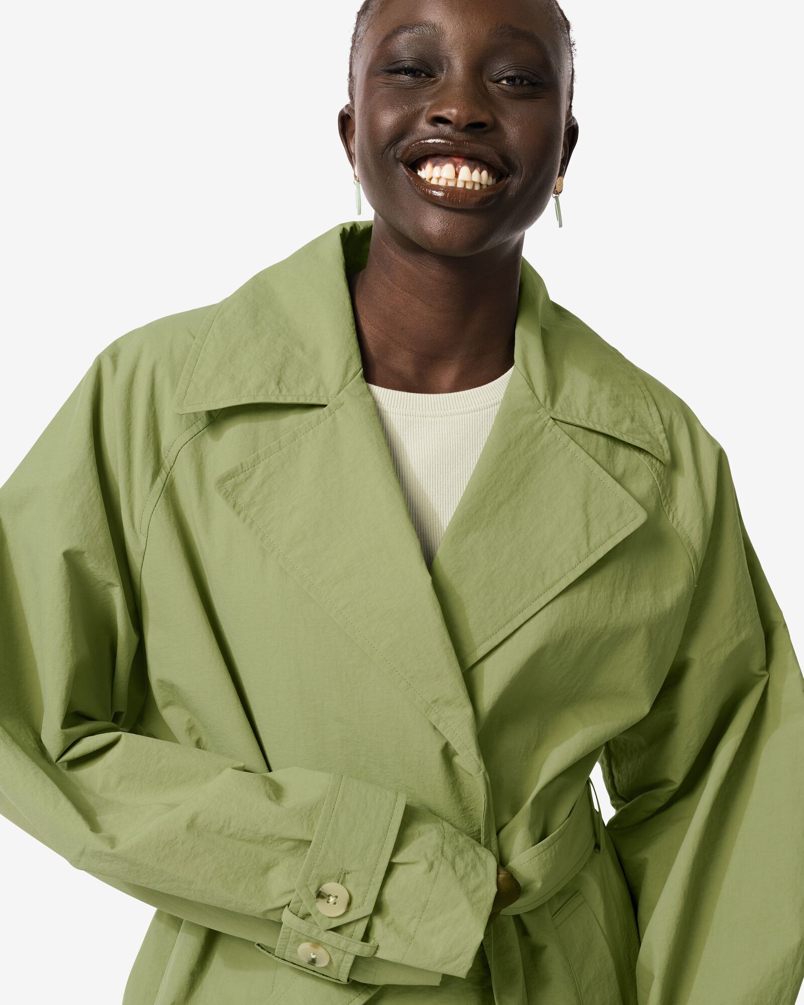 trench-coat Eleanor femme  vert - 36281370GREEN - HEMA