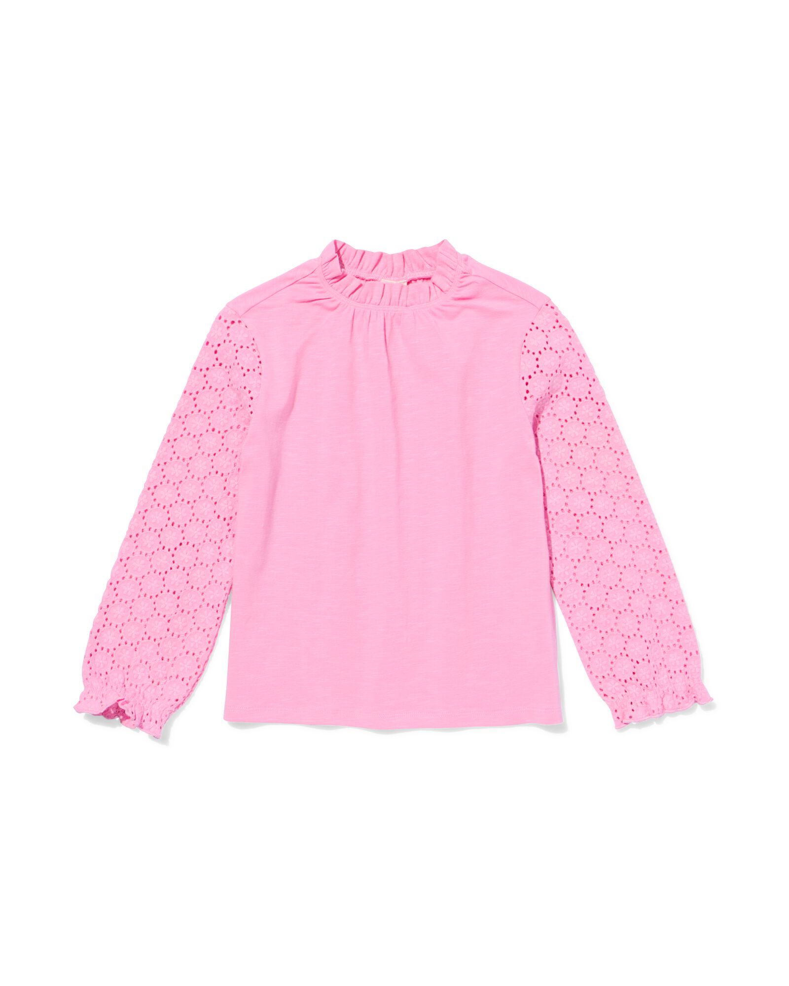 kindertop broderie roze - 30823448PINK - HEMA