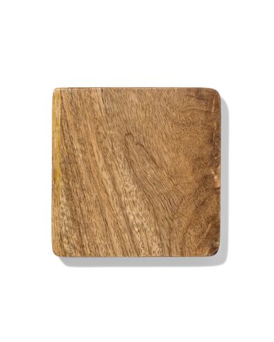 Doppelseitiges Servierbrett 14 &times; 14 cm Mangoholz - 9650398 - HEMA