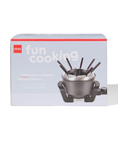 Fondue-Set aus Edelstahl - 80020028 - HEMA