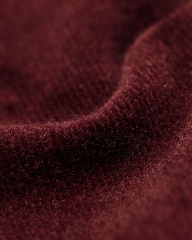 herenoverhemd corduroy bordeauxrood M - 2170732 - HEMA
