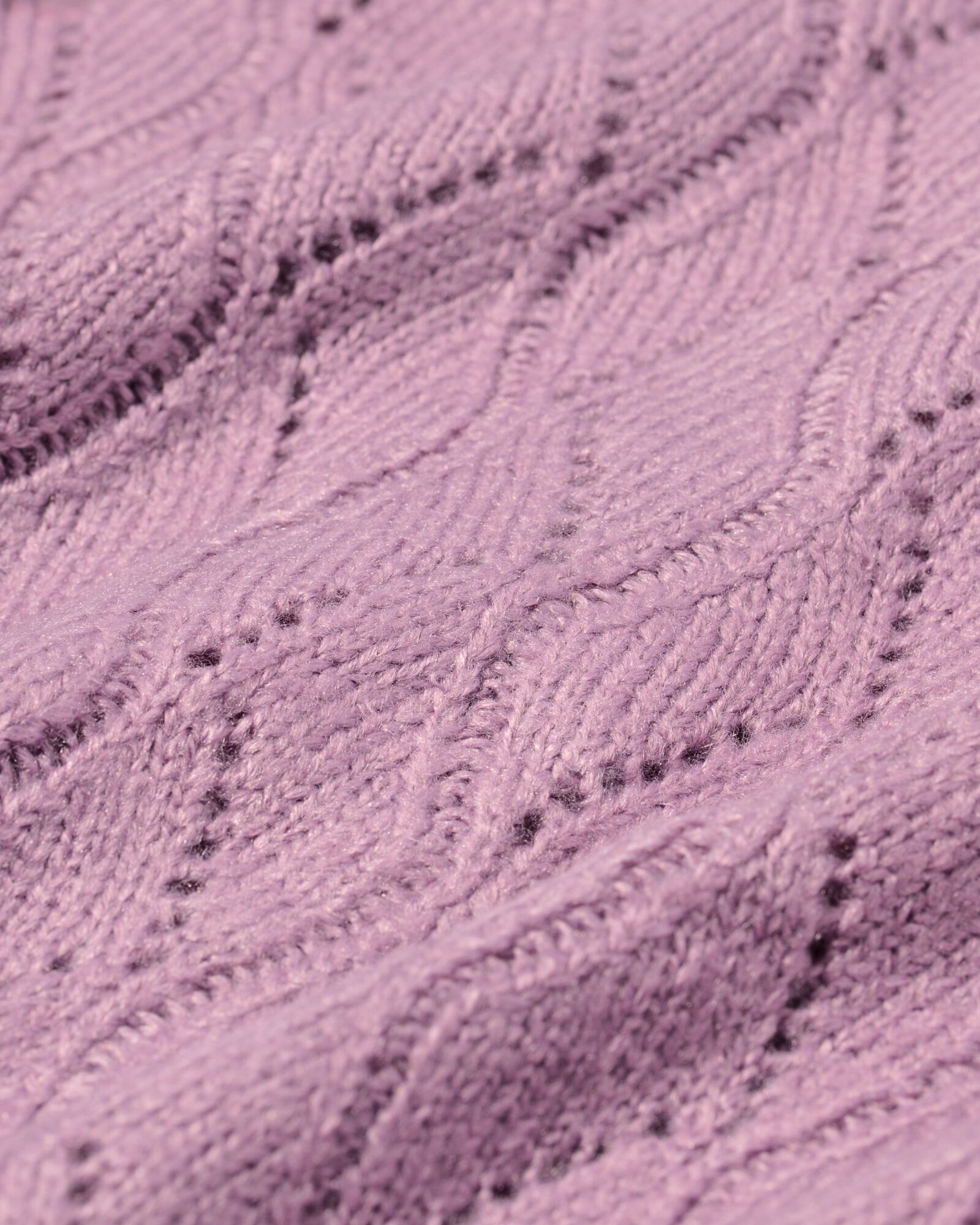 damesvest Golda ajour paars - 36205550PURPLE - HEMA