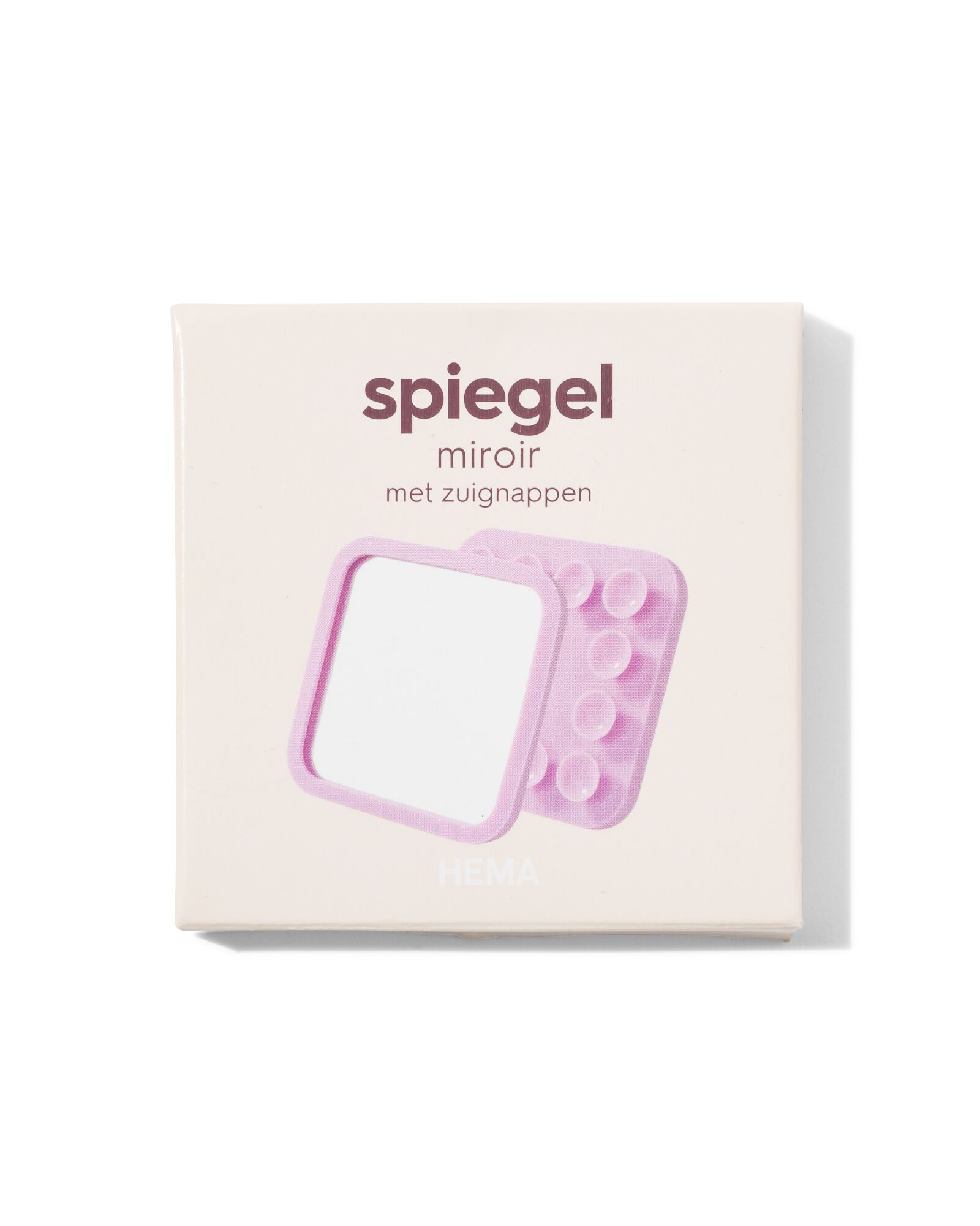 reisspiegel 7x7cm met zuignap - 11821064 - HEMA